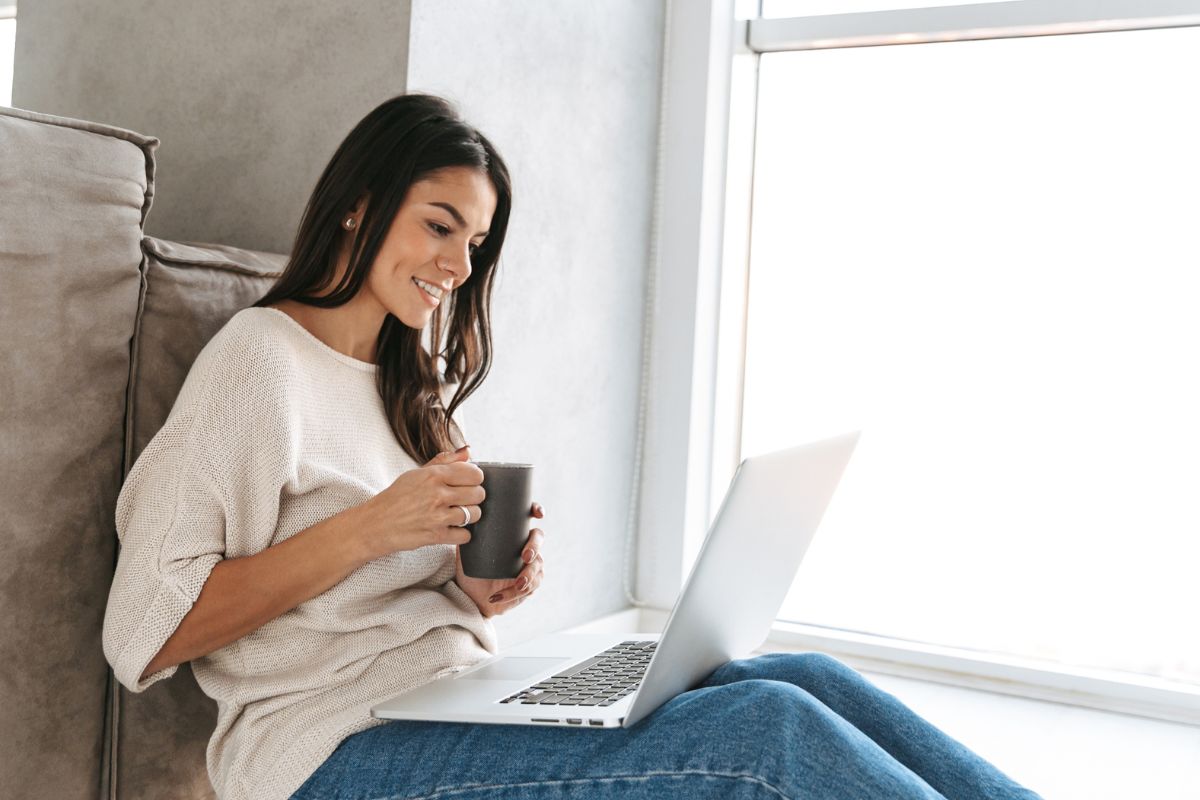 A picture of someone relaxing.