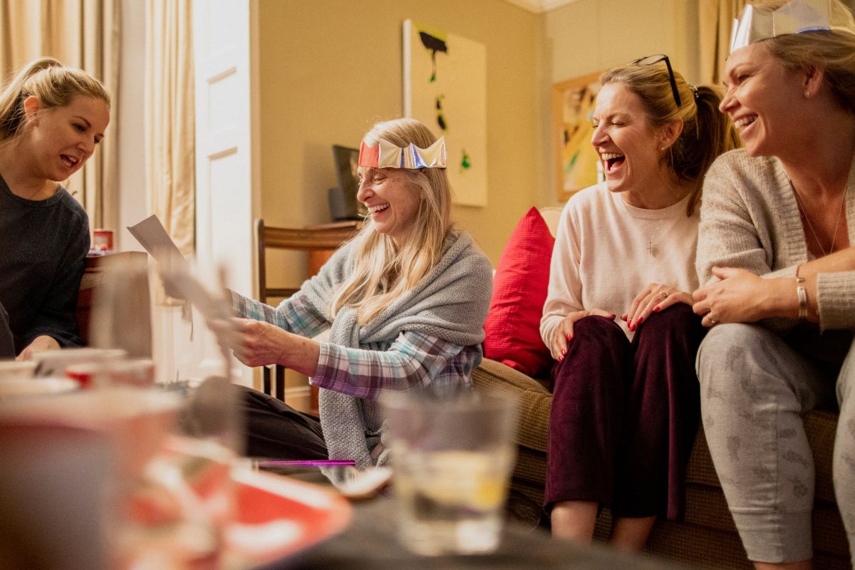 A picture of people having fun. 