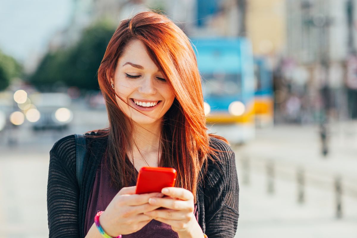 A picture of someone smiling.