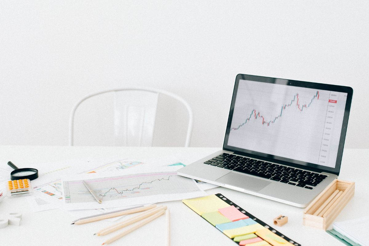 A picture of a table full of things.