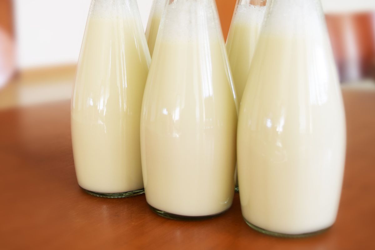 A picture of milk.