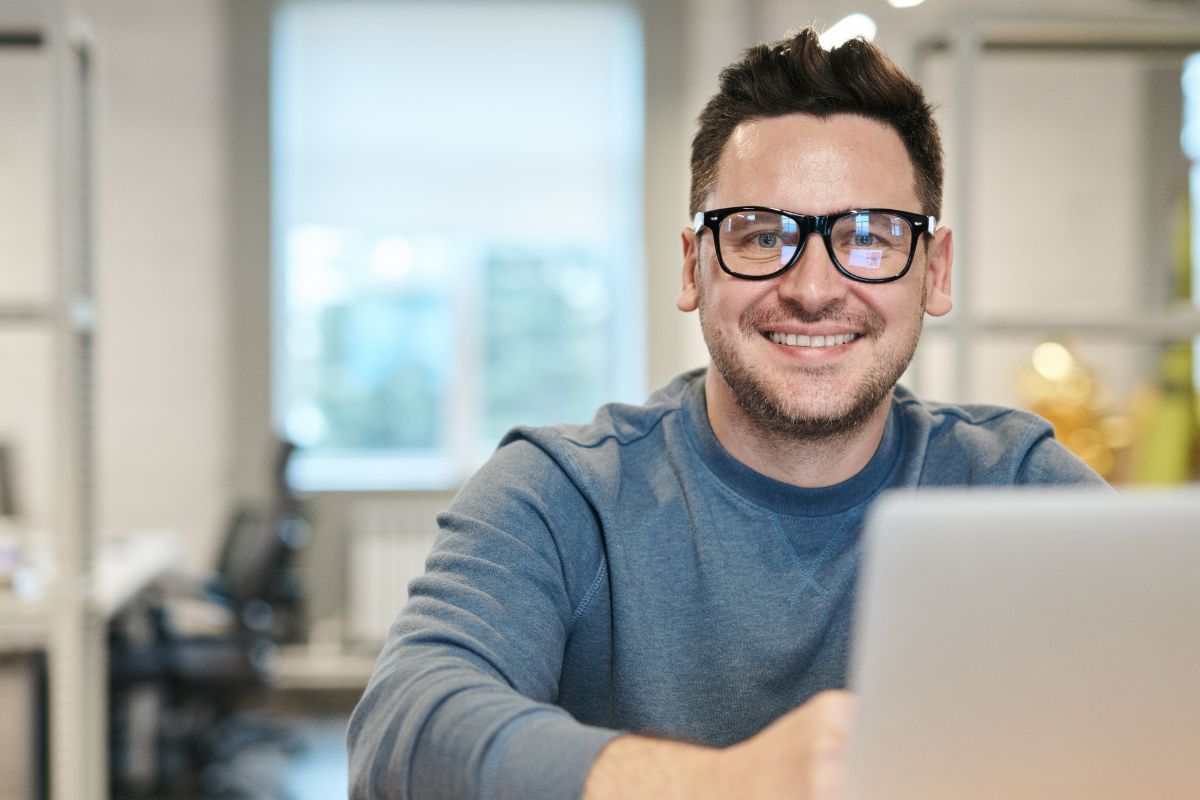 A picture of someone smiling.