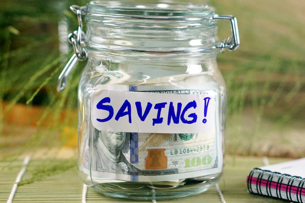 A picture of a savings jar.