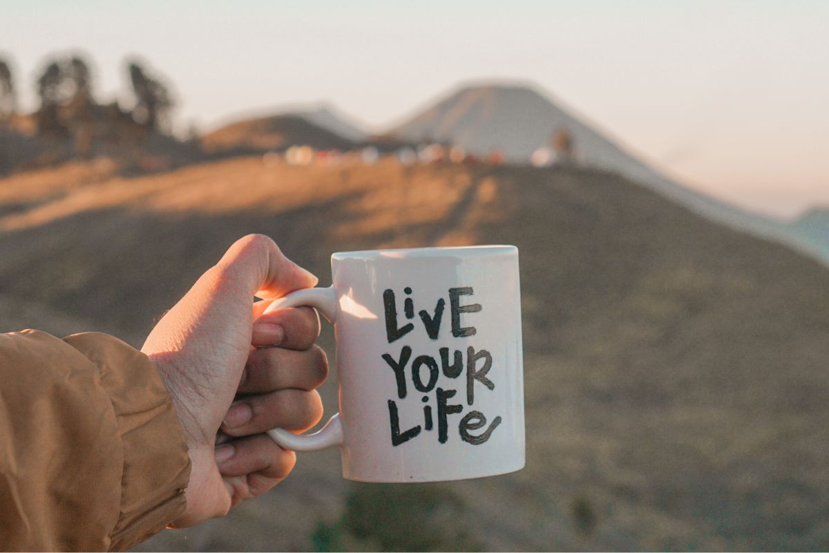 A picture of someone living their life.