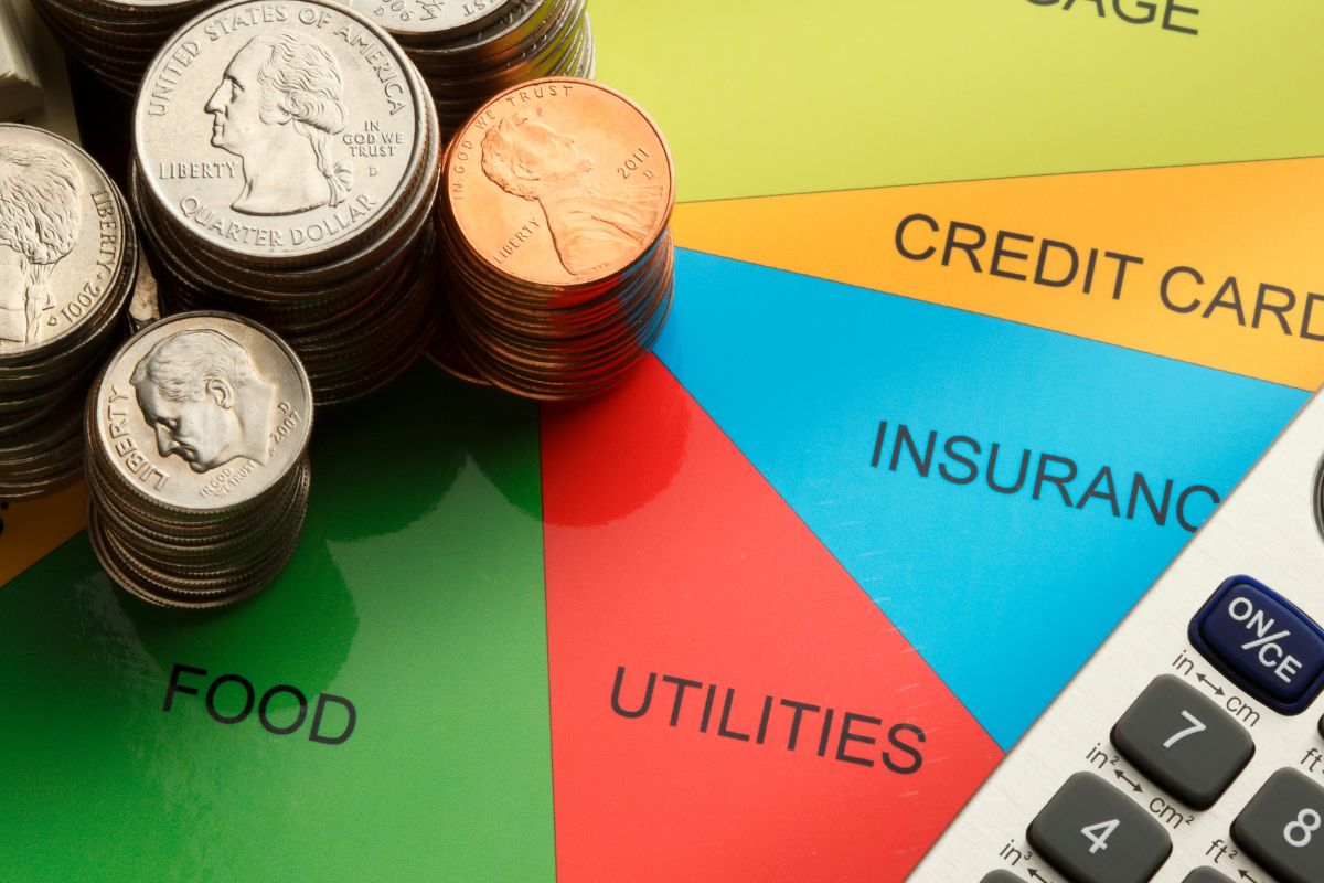 A picture of an organized budget.