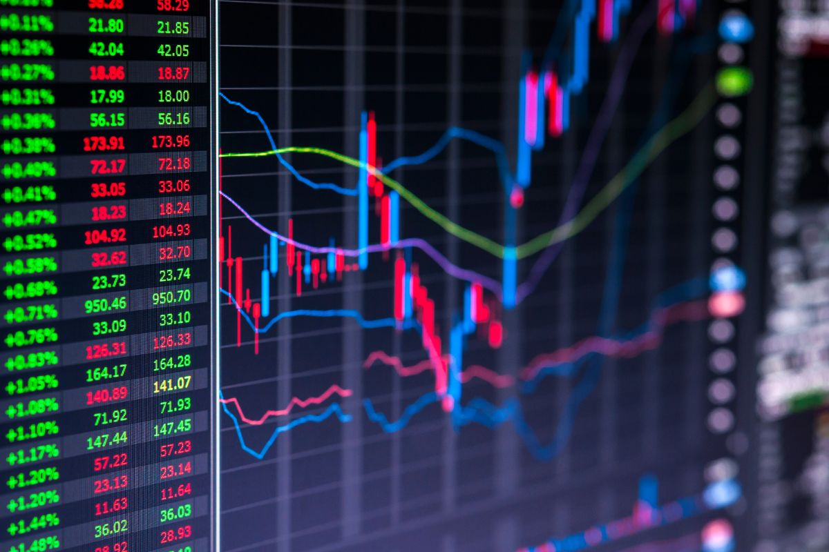 A picture of stock prices.