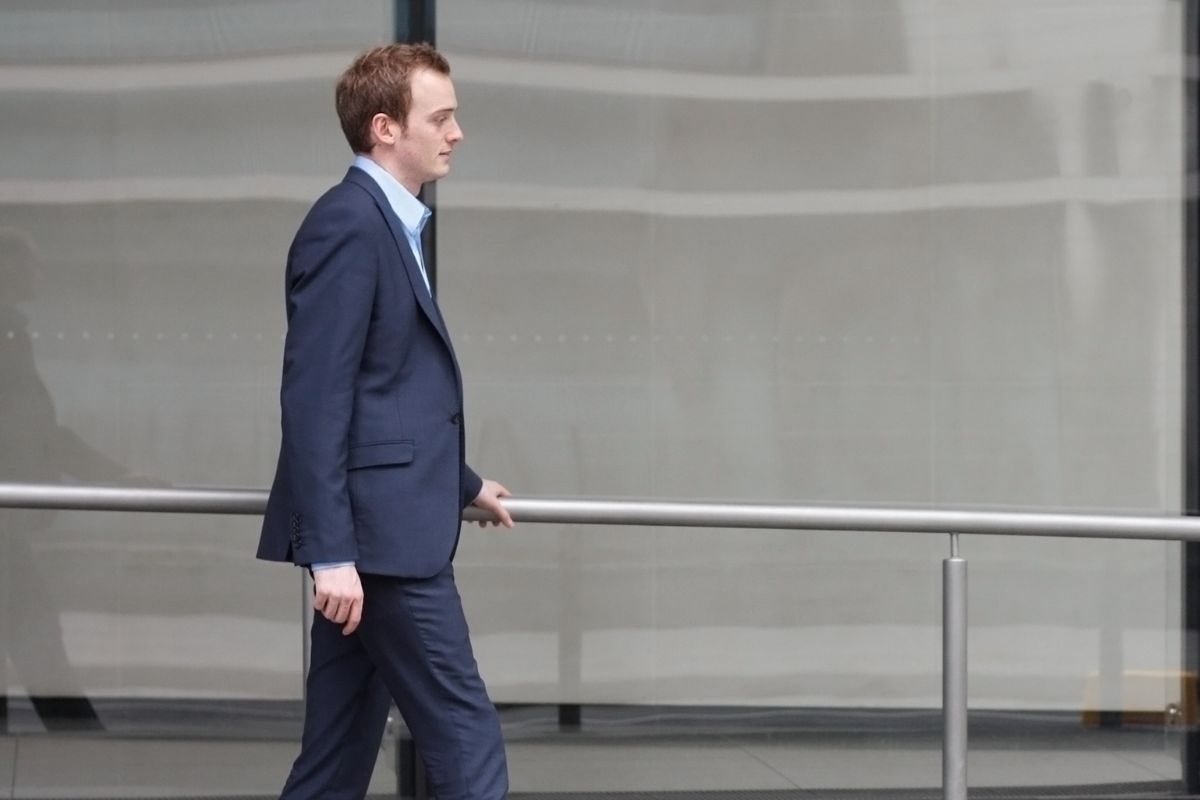 A picture of someone walking.