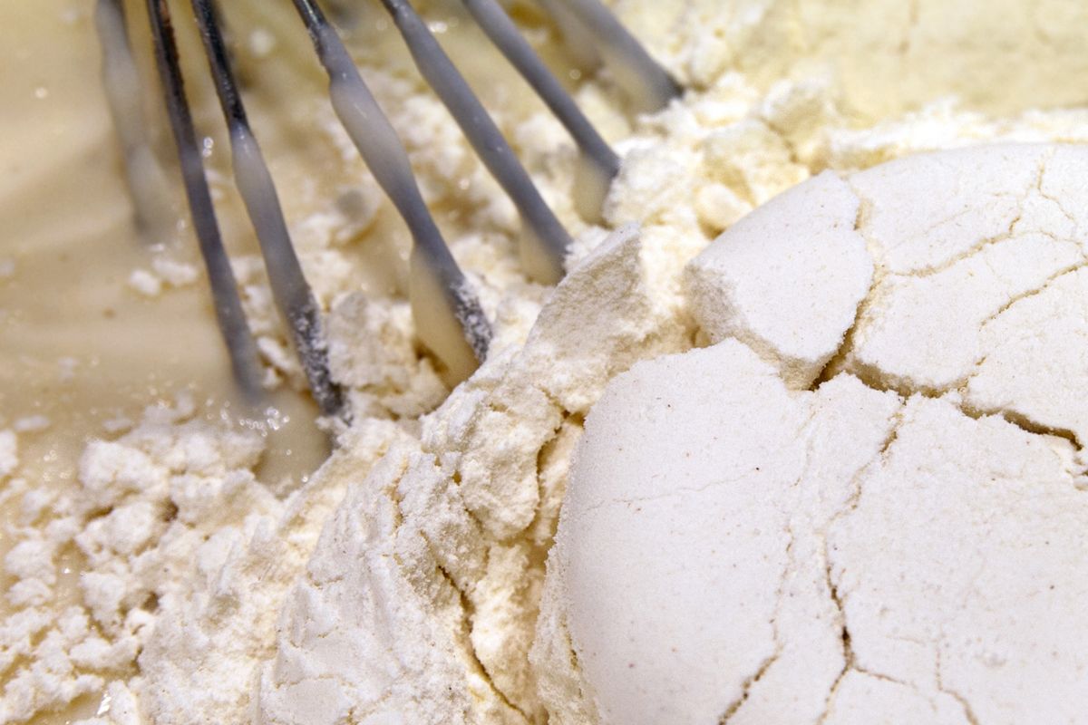 A picture of a batter mix.