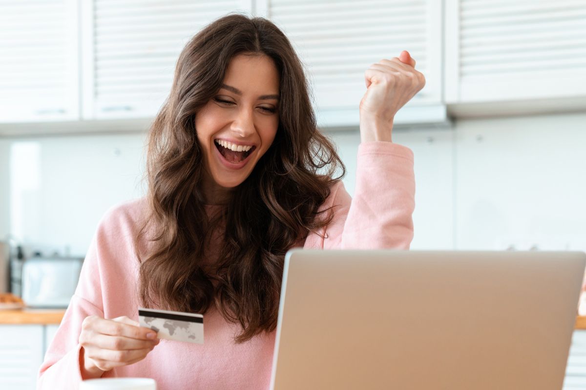 A picture of someone happy.