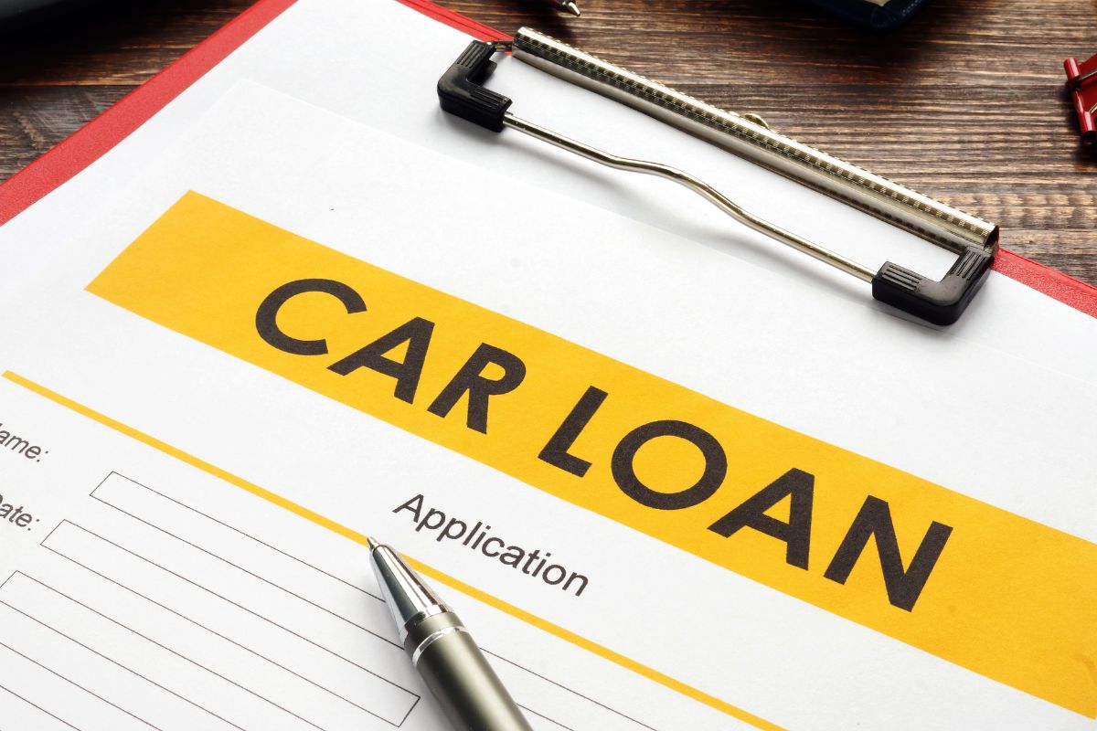Image of a car loan application form.