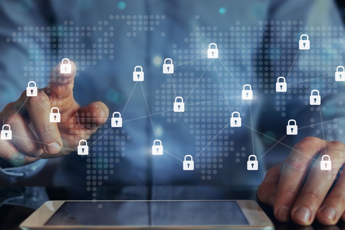 A picture of a digital map.