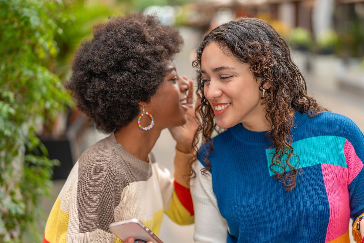 A picture of friends having fun.