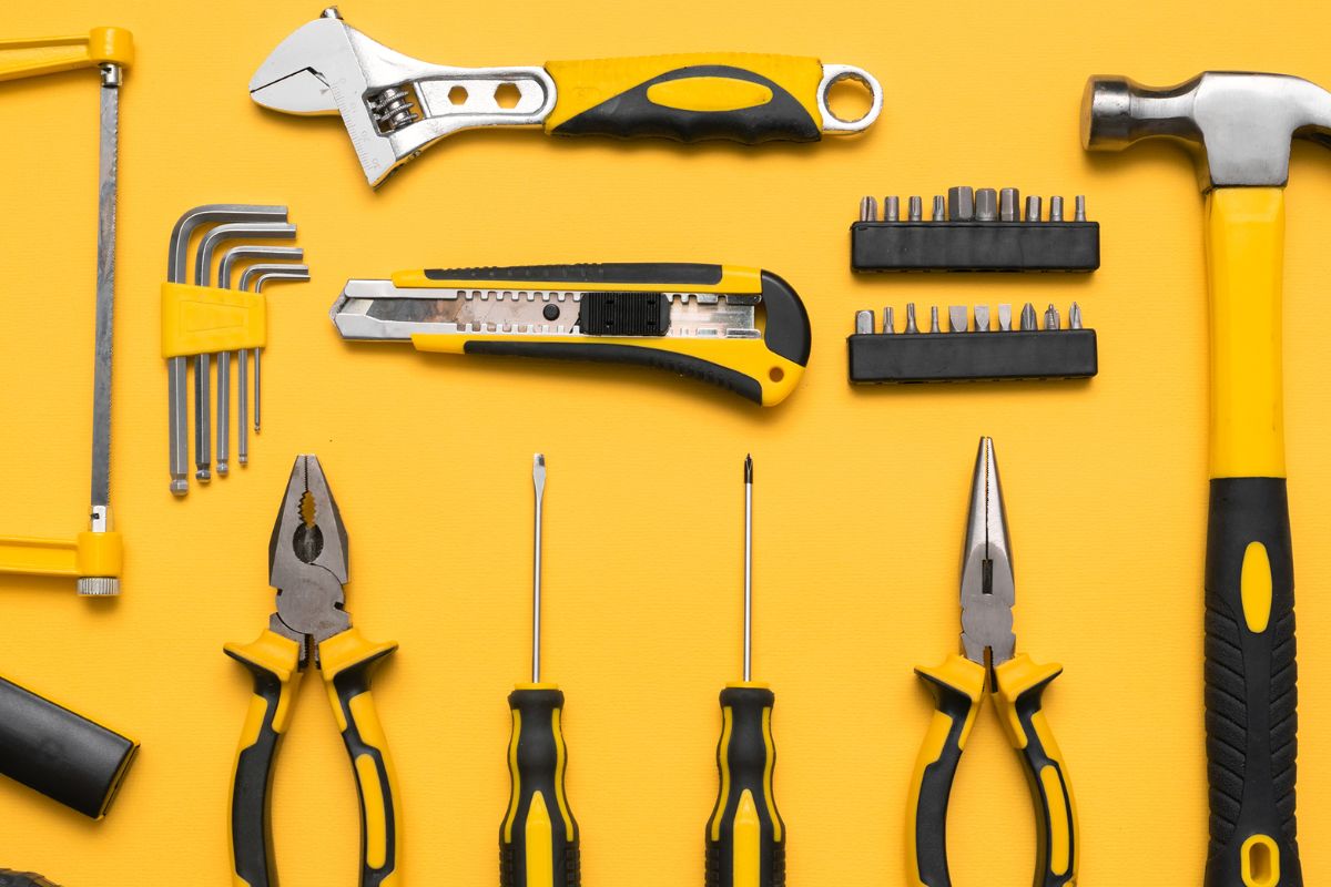 A picture of work tools.
