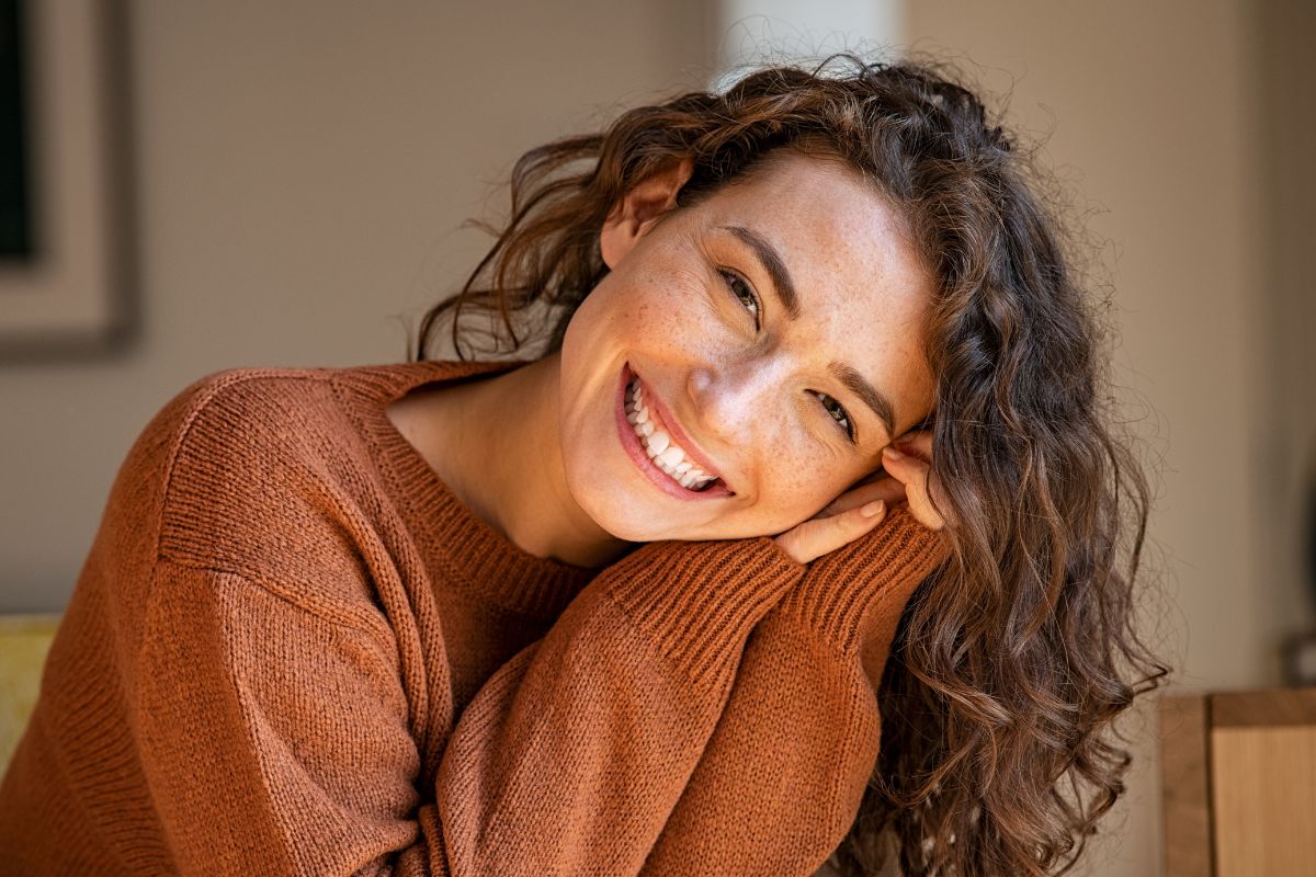 A picture of someone smiling.