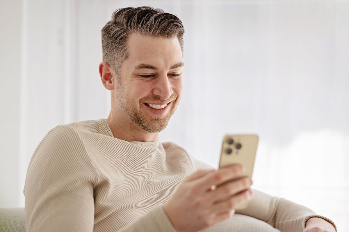 A picture of someone smiling.