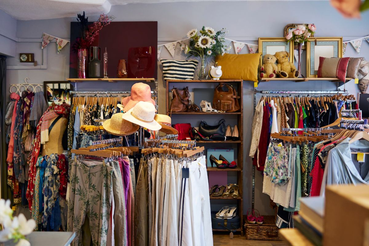 A picture of a thrift store.