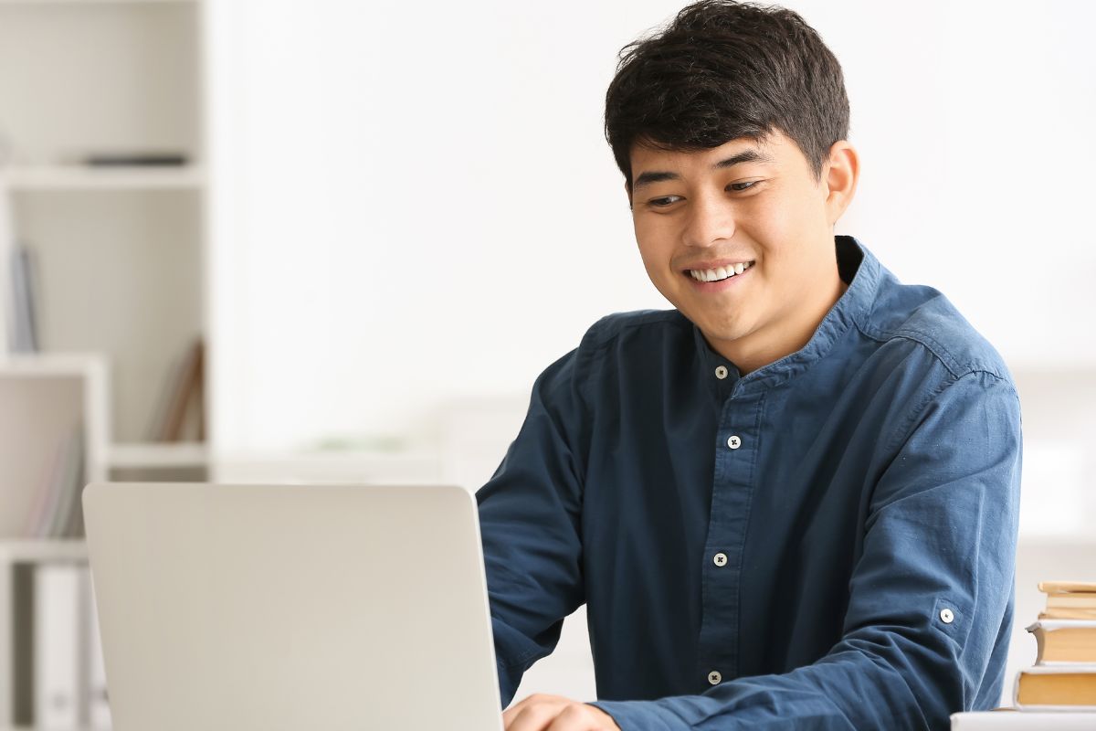 A picture of someone smiling.