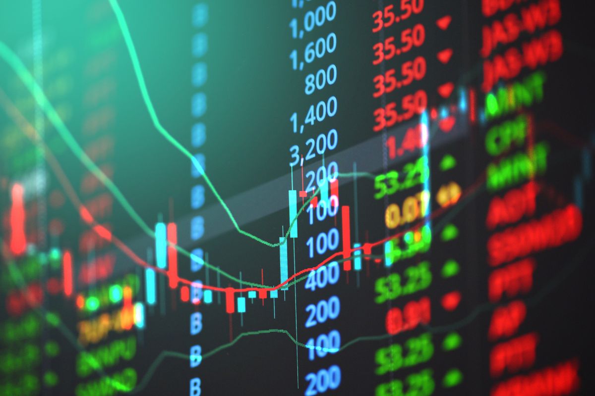 A picture of the stock market.