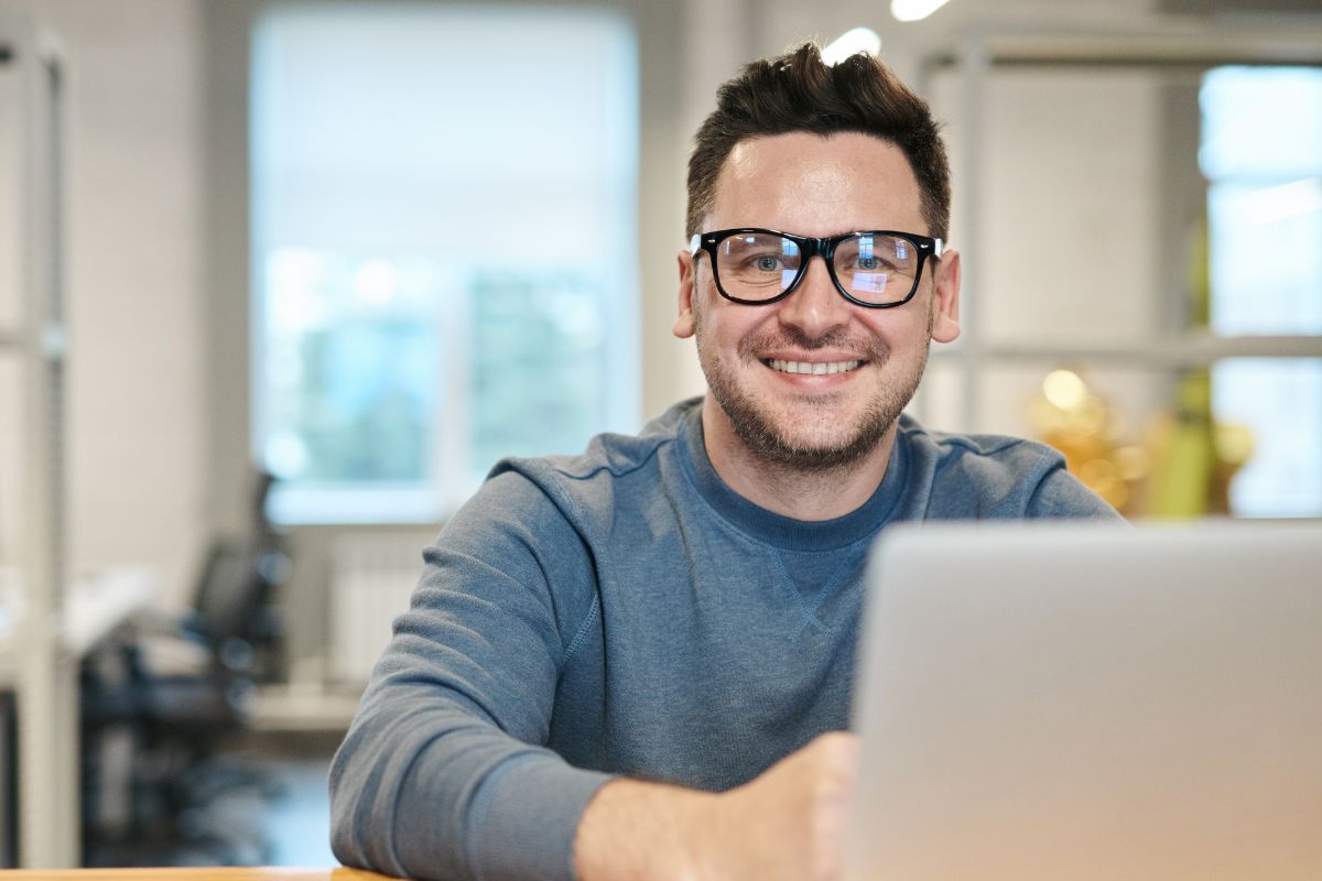 A picture of someone smiling.