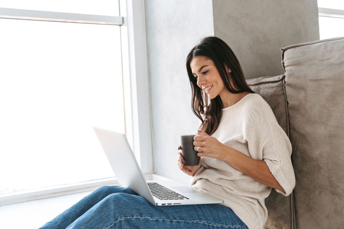 A picture of someone relaxing.