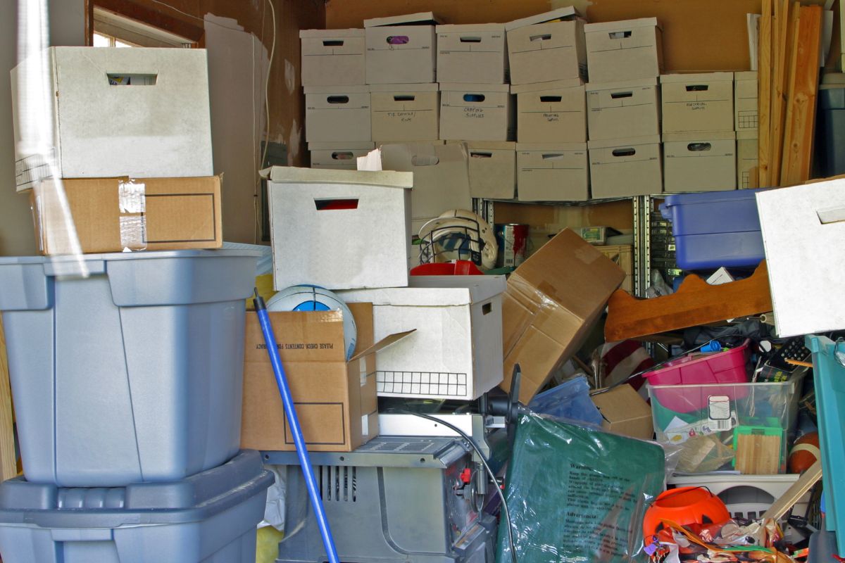 A picture of a storage room.