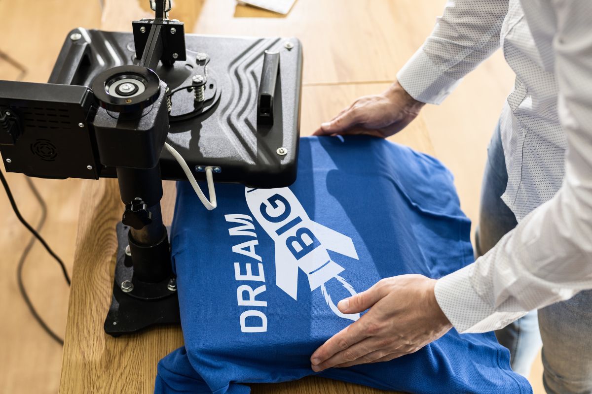 A picture of printing on-demand products.