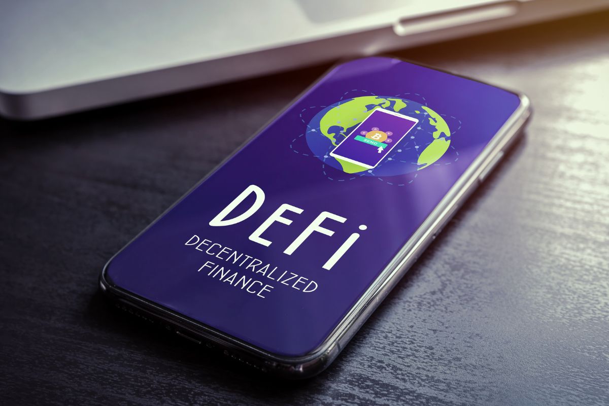 A picture of DeFi on a phone.