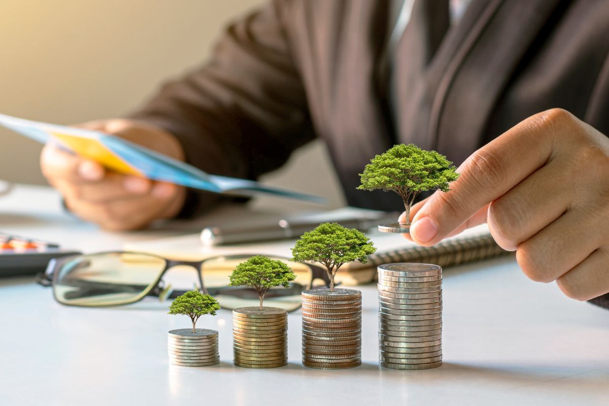 A picture of an investor growing their money.