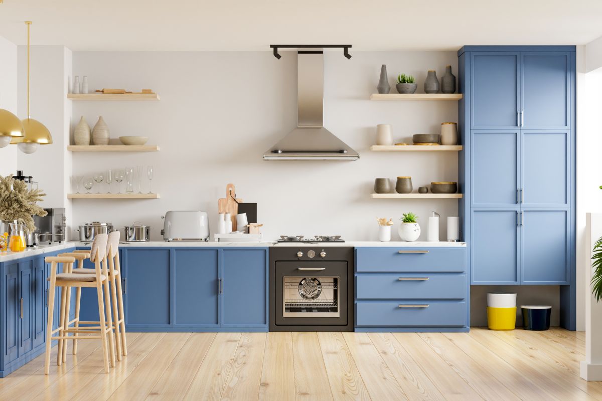 A picture of a modern kitchen.