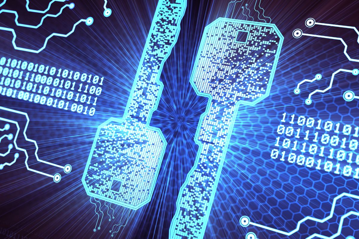 A picture of digital keys.