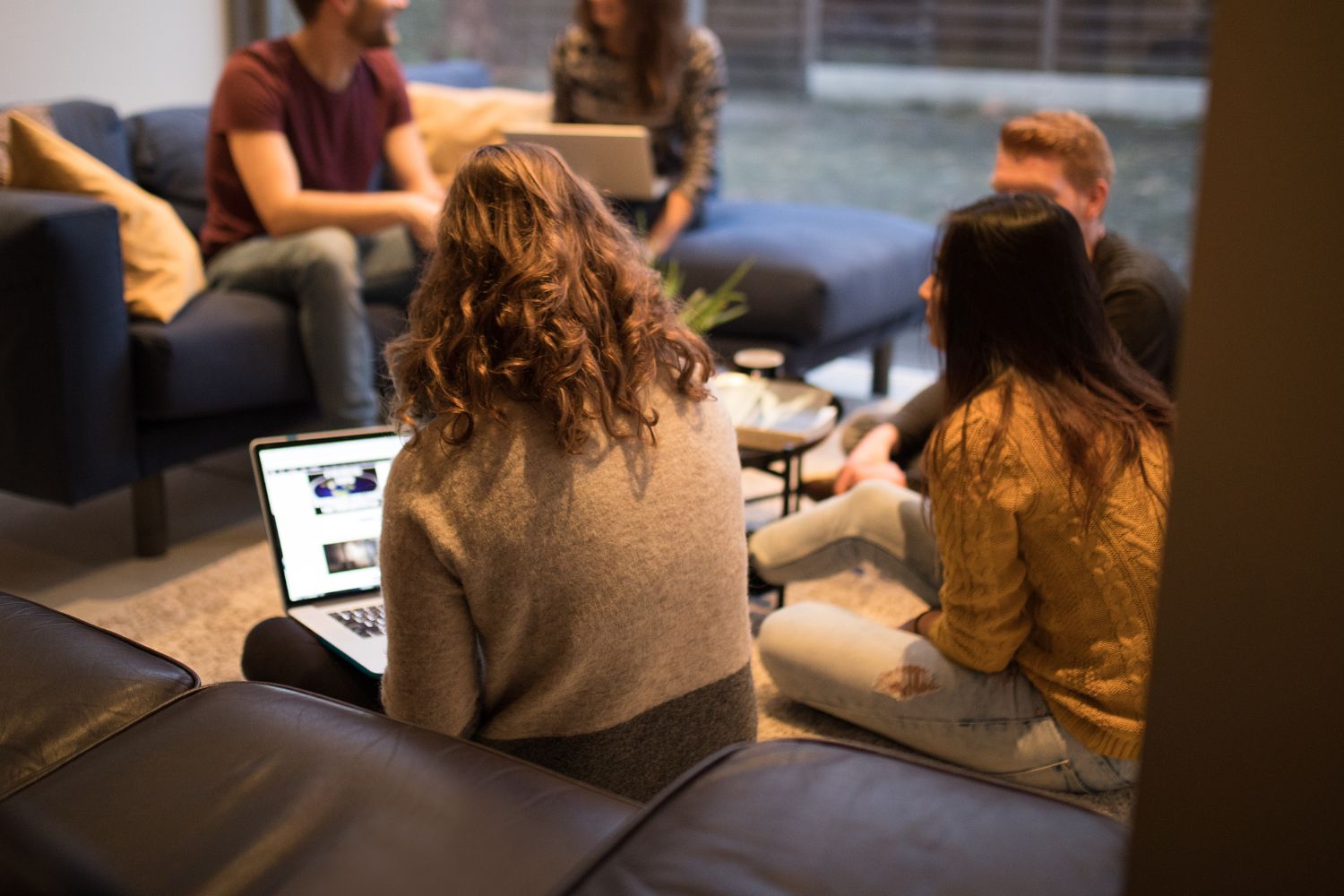 A picture of roommates.