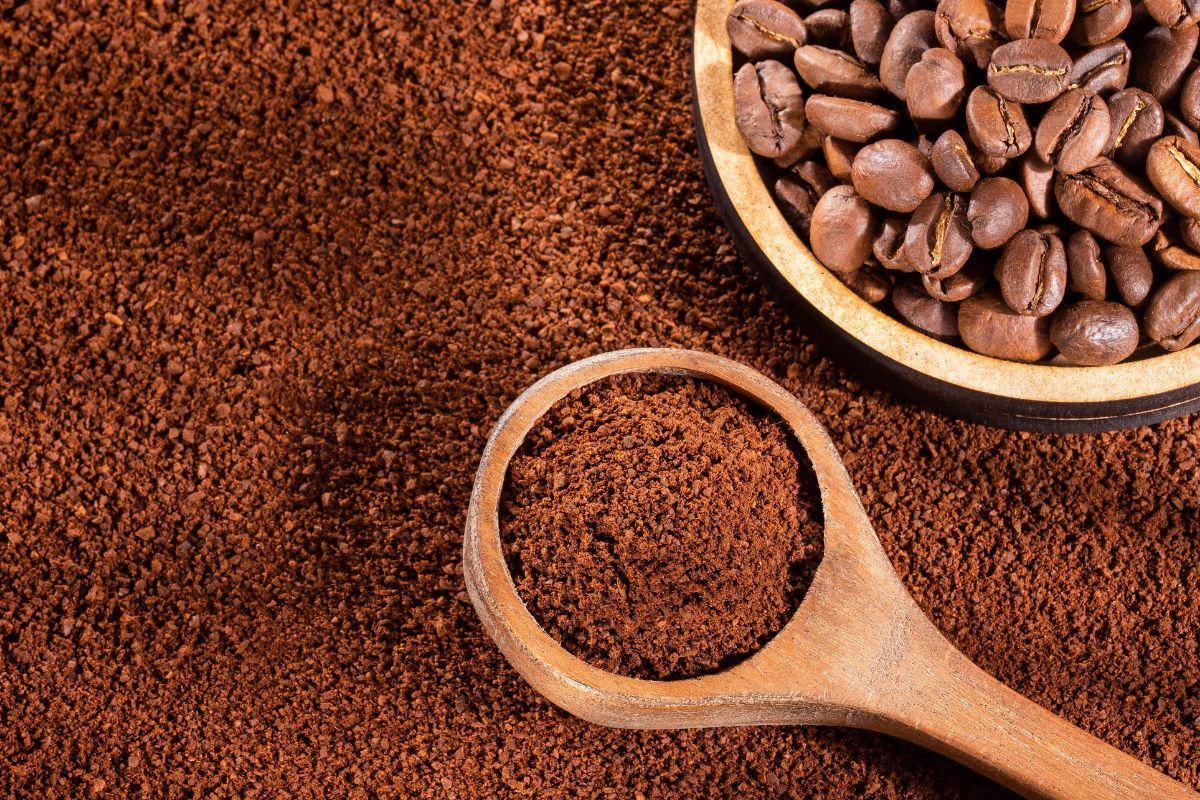 A picture of coffee grounds.