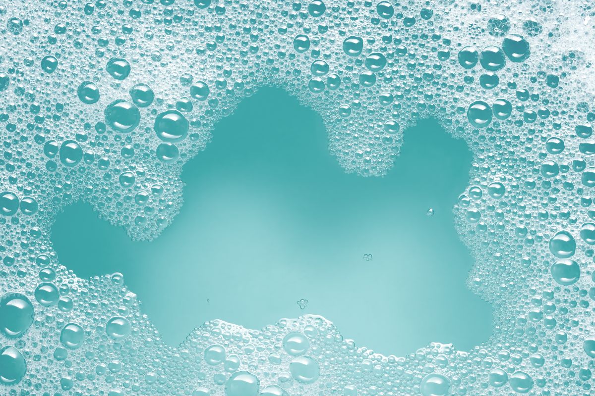 A picture of diluted soap.