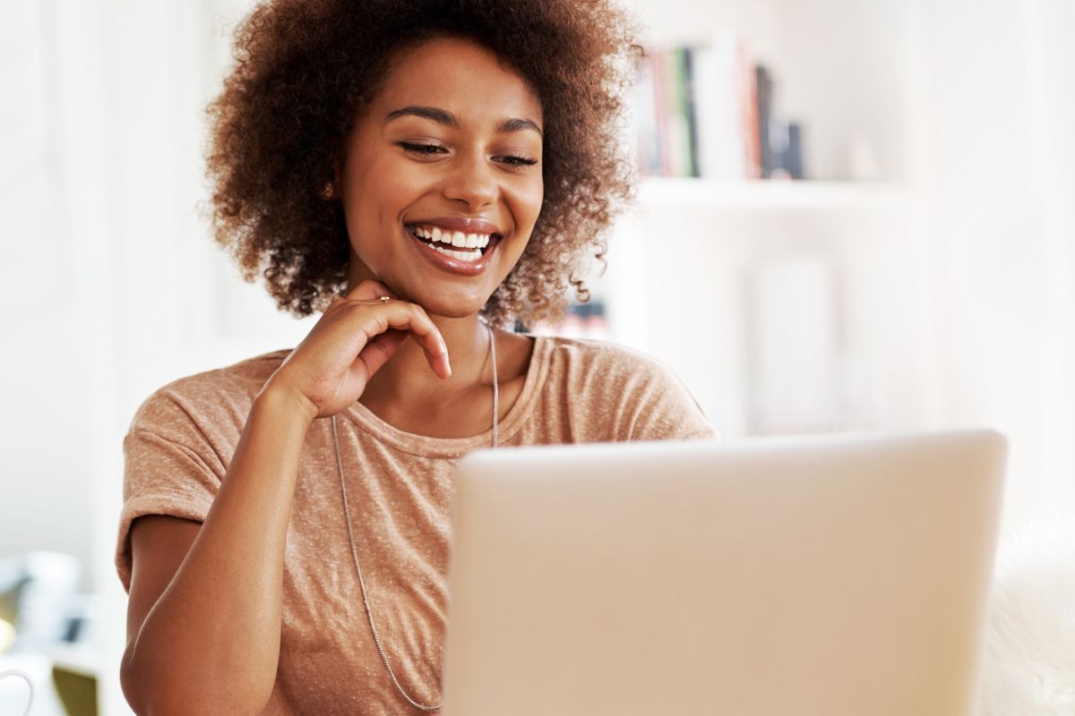 A picture of someone smiling.