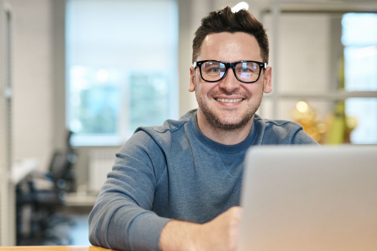 A picture of someone smiling.