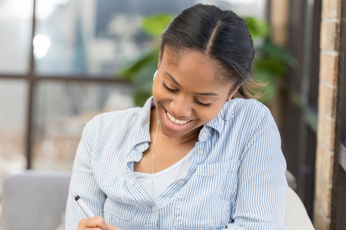 A picture of someone smiling.