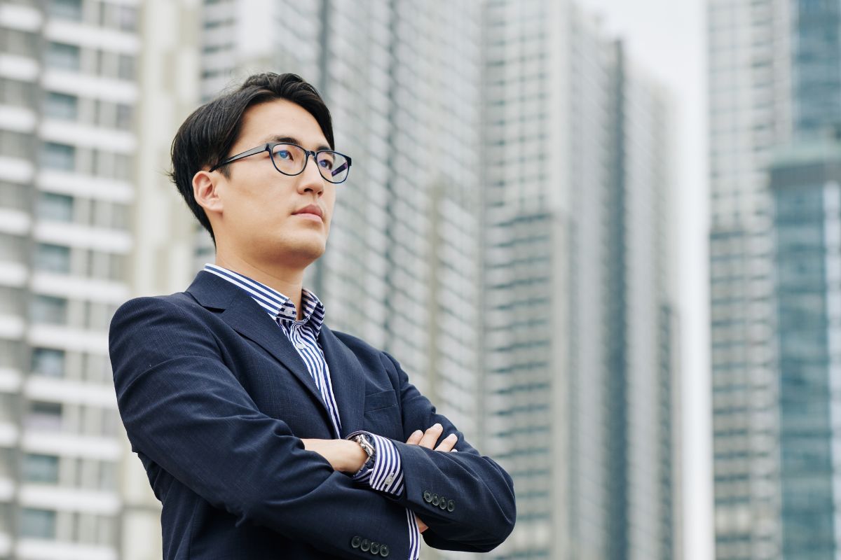 A picture of a successful businessman.