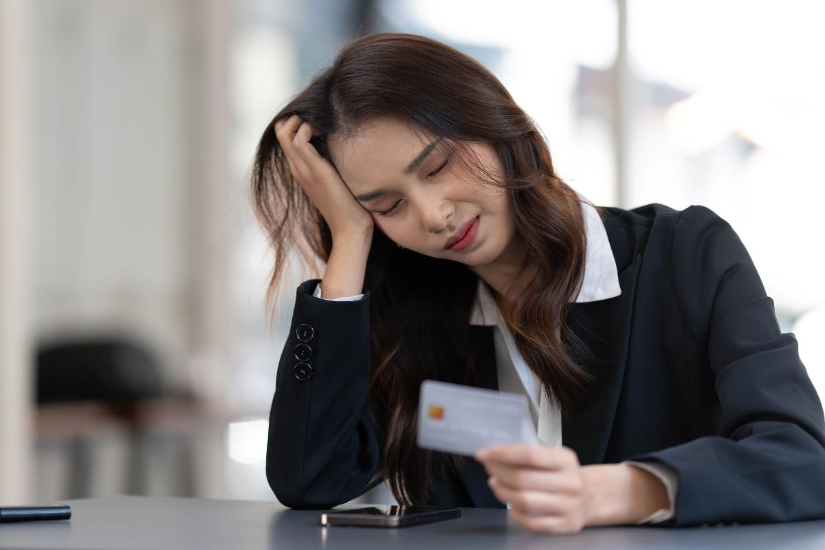 A picture of someone irritated.