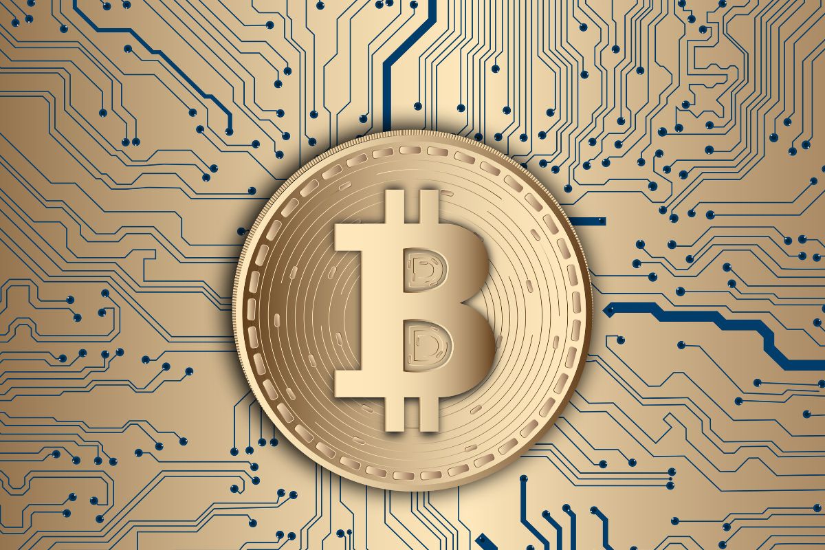 A picture of a Bitcoin token.