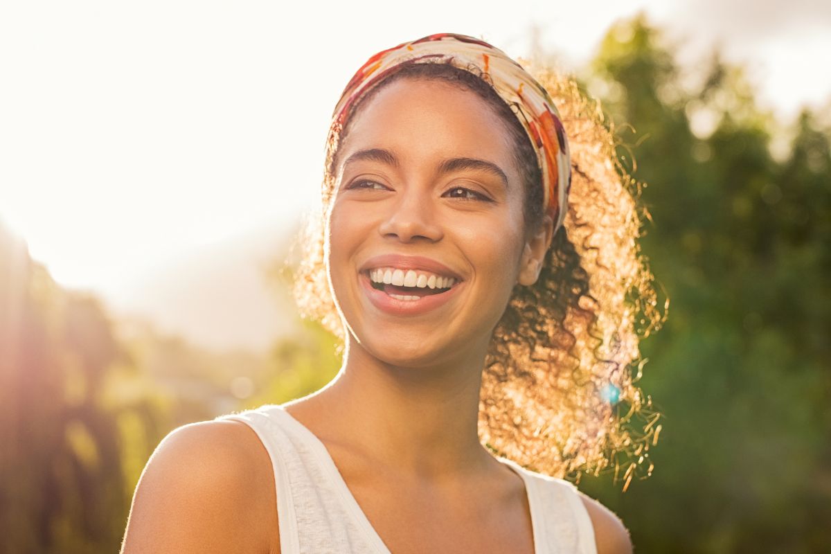 A picture of someone smiling.