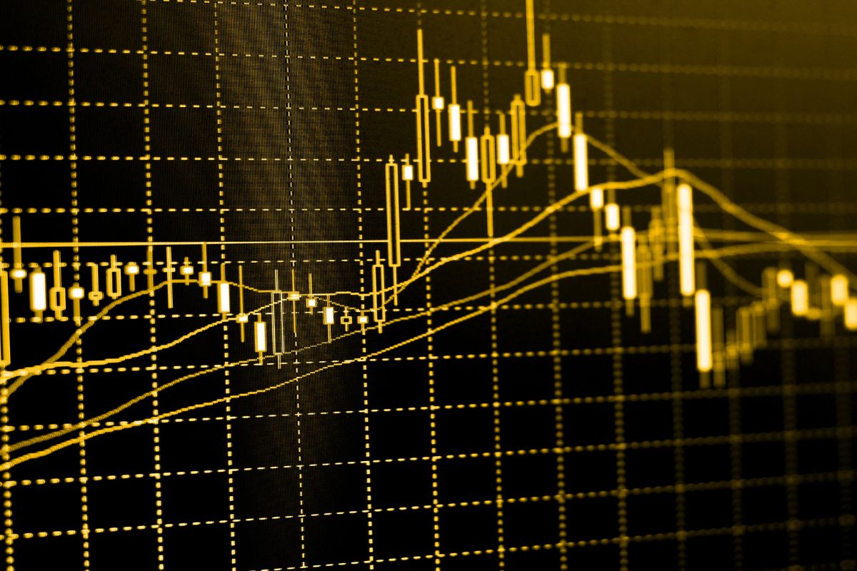 Un graphique des prix des actions.