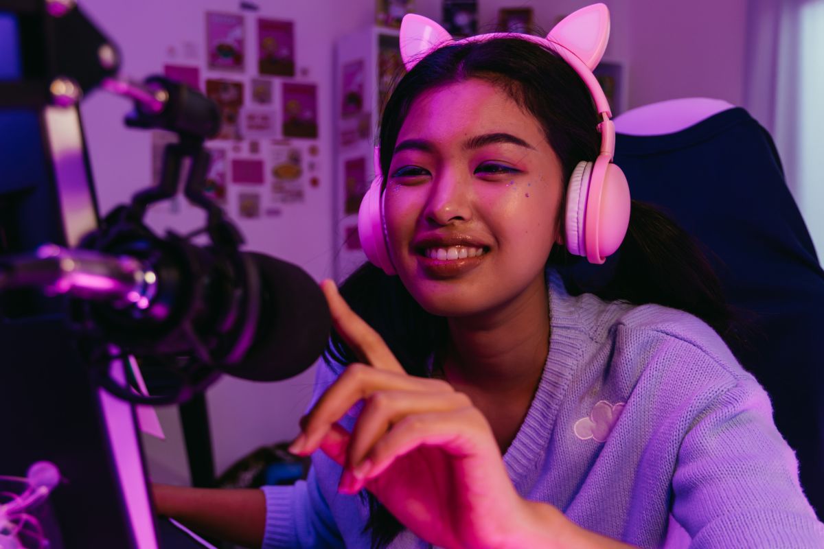 Une personne streamer.