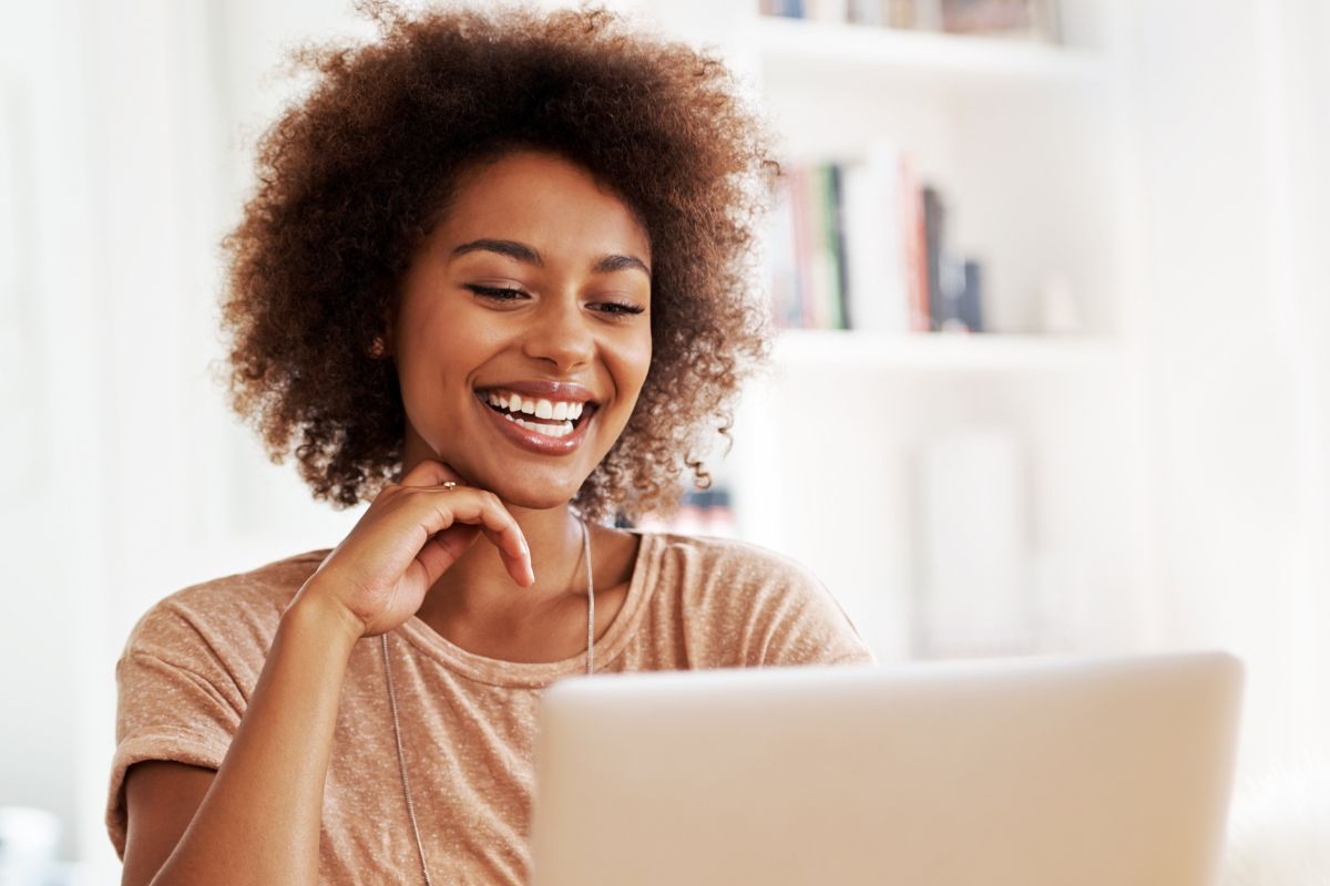 A picture of someone smiling.