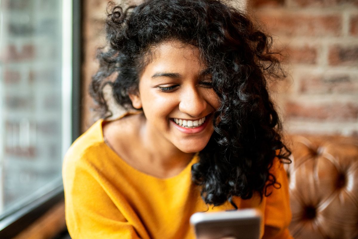 A picture of someone smiling.