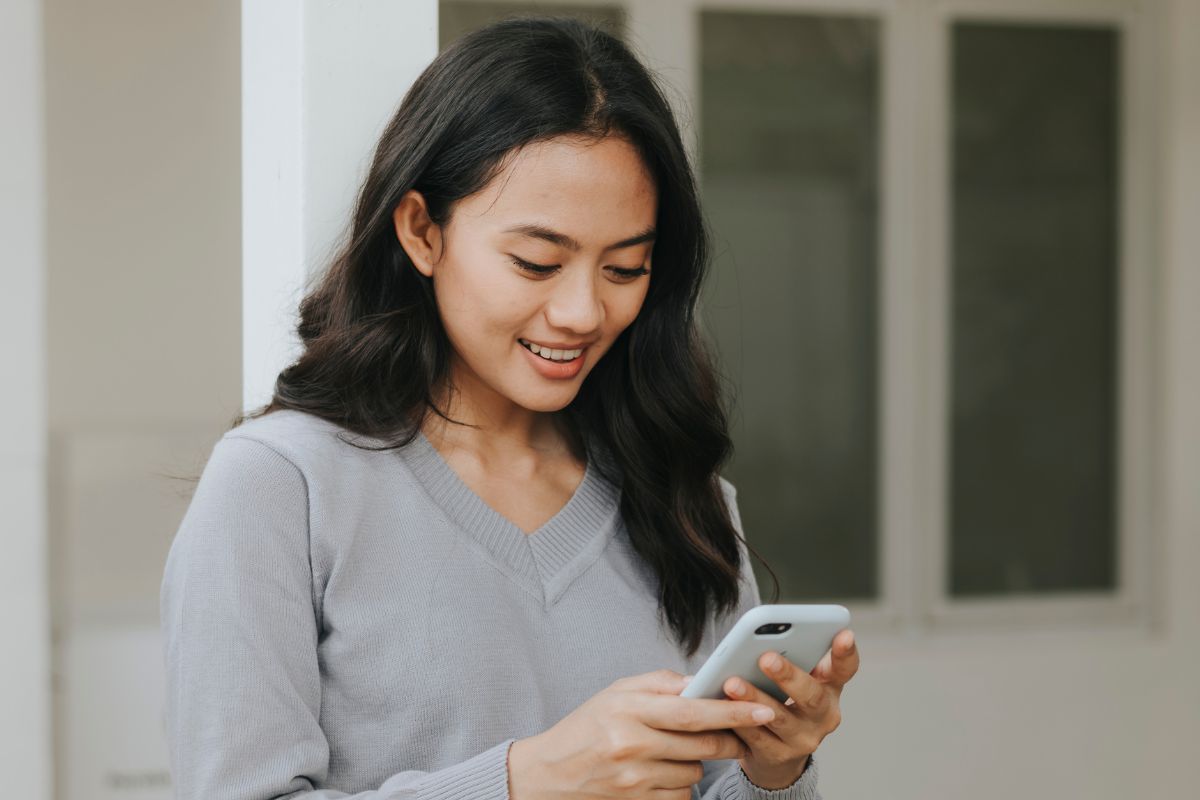 A picture of someone smiling.