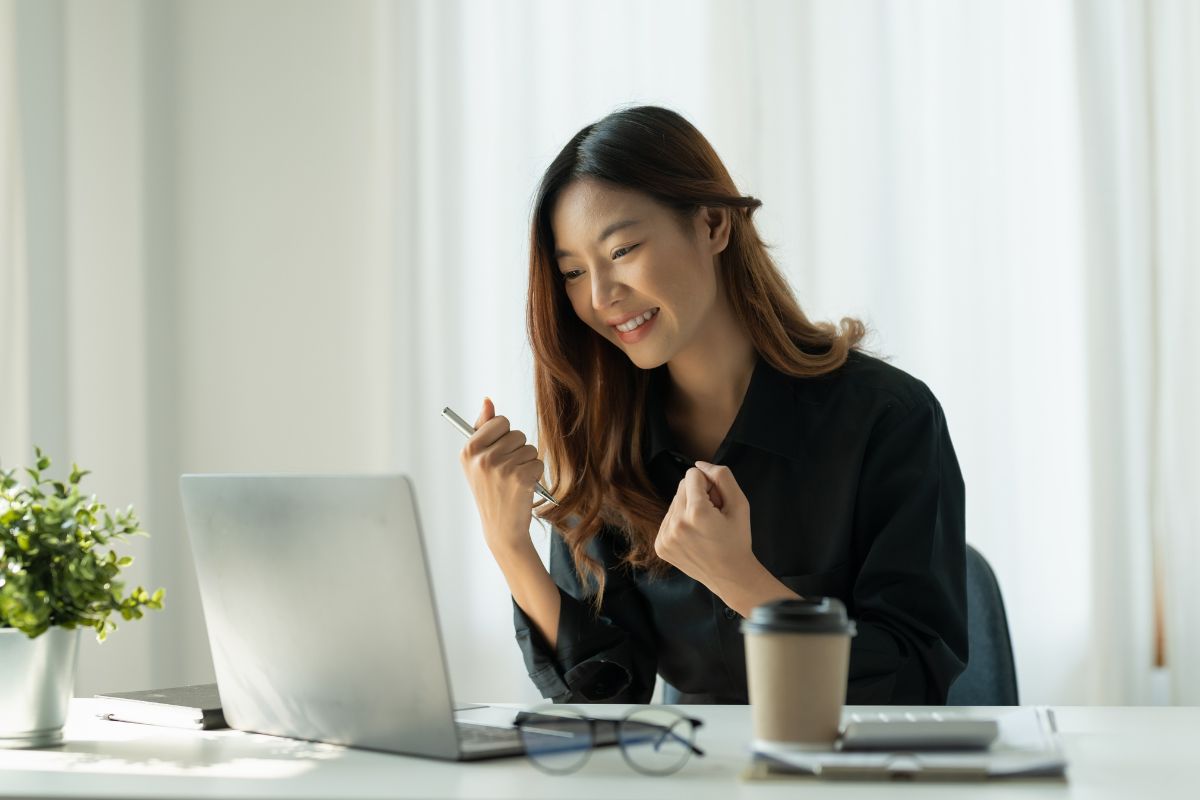 A picture of someone smiling.