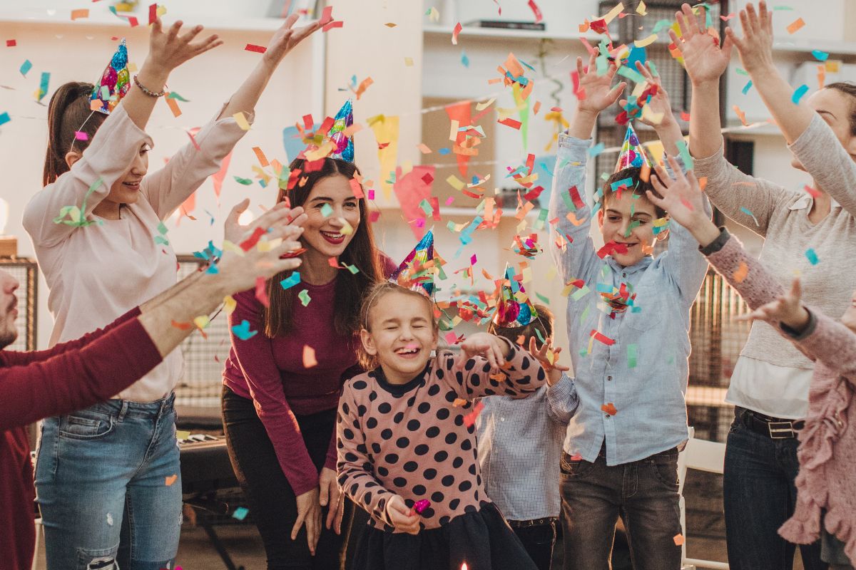 A picture of a birthday party.