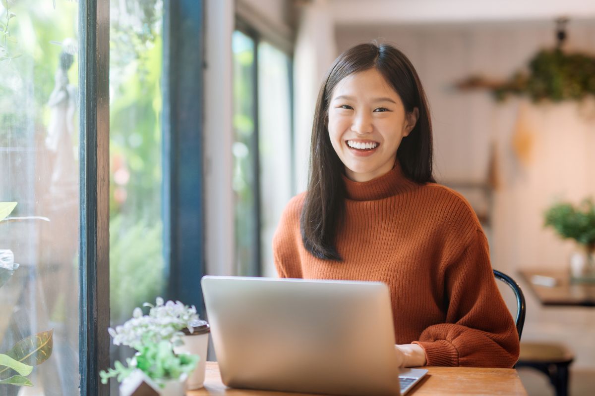 A picture of someone smiling.