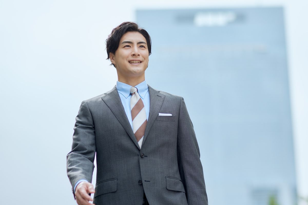 A picture of someone successful.