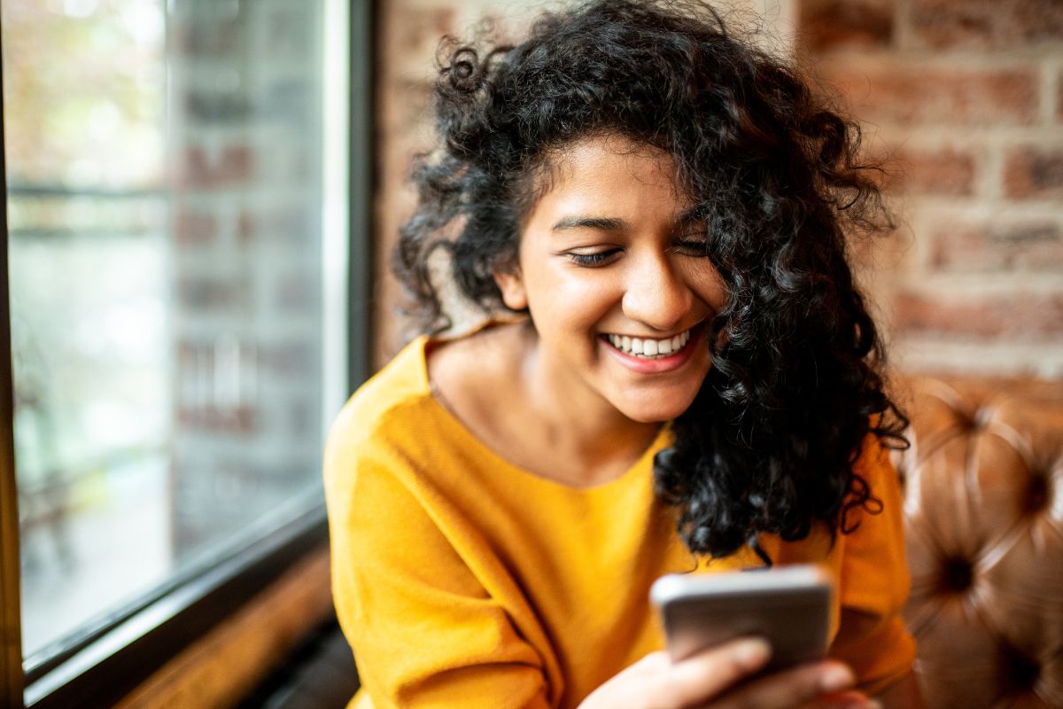 A picture of someone smiling.